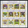 Guernsey 1986 Christmas - Carols perf sheetlet containing set of 12 values unmounted mint, SG 381-92