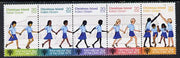 Christmas Island 1979 Int Year of the Child se-tenant strip of 5 unmounted mint, SG 108a