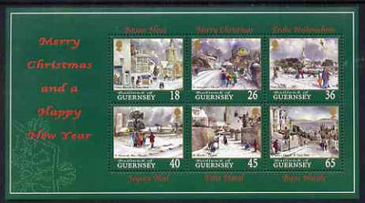 Guernsey 2000 Christmas - Churches perf sheetlet containing set of 6 values unmounted mint, SG 877-82