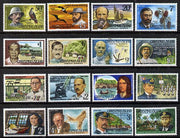 Christmas Island 1977 Famous Visitors definitive set 16 values complete unmounted mint, SG 67-82