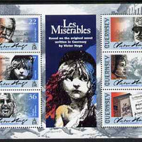 Guernsey 2002 Victor Hugo's Les Miserables perf sheetlet containing set of 6 values unmounted mint, SG MS 941