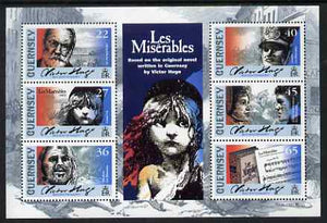 Guernsey 2002 Victor Hugo's Les Miserables perf sheetlet containing set of 6 values unmounted mint, SG MS 941