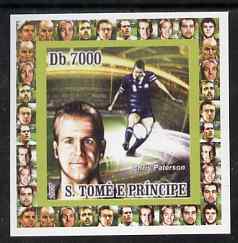 St Thomas & Prince Islands 2007 Rugby - Chris Paterson individual imperf deluxe sheet unmounted mint. Note this item is privately produced and is offered purely on its thematic appeal
