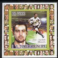 St Thomas & Prince Islands 2007 Rugby - Jean-Baptiste Elissalde individual imperf deluxe sheet unmounted mint. Note this item is privately produced and is offered purely on its thematic appeal