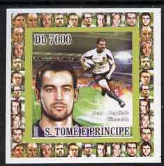 St Thomas & Prince Islands 2007 Rugby - Jean-Baptiste Elissalde individual imperf deluxe sheet unmounted mint. Note this item is privately produced and is offered purely on its thematic appeal