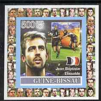 Guinea - Bissau 2007 Rugby - Jean-Baptiste Elissalde individual imperf deluxe sheet unmounted mint. Note this item is privately produced and is offered purely on its thematic appeal