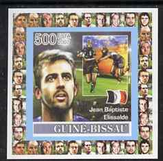 Guinea - Bissau 2007 Rugby - Jean-Baptiste Elissalde individual imperf deluxe sheet unmounted mint. Note this item is privately produced and is offered purely on its thematic appeal