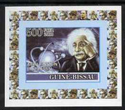 Guinea - Bissau 2008 Albert Einstein 500f individual imperf deluxe sheet unmounted mint. Note this item is privately produced and is offered purely on its thematic appeal