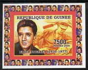 Guinea - Conakry 2006 Elvis Presley individual imperf deluxe sheet #2, unmounted mint. Note this item is privately produced and is offered purely on its thematic appeal as Yv 323