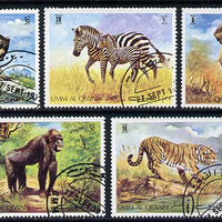 Umm Al Qiwain 1971 Animals cto used set of 5, Mi 478-82