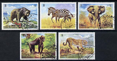 Umm Al Qiwain 1971 Animals cto used set of 5, Mi 478-82