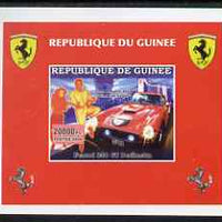 Guinea - Conakry 2006 Ferrari individual imperf deluxe sheet #4 showing Elvis & Viva Las Vegas, unmounted mint. Note this item is privately produced and is offered purely on its thematic appeal