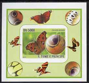 St Thomas & Prince Islands 2008 Butterflies individual imperf deluxe sheet #9 unmounted mint. Note this item is privately produced and is offered purely on its thematic appeal