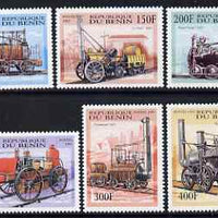 Benin 1997 Early Steam Engines complete perf set of 6 unmounted mint. Note this item is privately produced and is offered purely on its thematic appeal, SG 1691-96