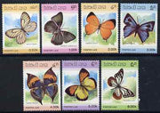 Laos 1986 Butterflies complete set of 7 unmounted mint, SG 883-89*