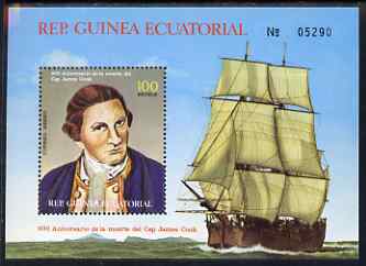 Equatorial Guinea 1979 Death Bicentenary of James Cook perf m/sheet unmounted mint