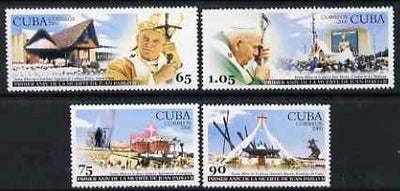 Cuba 2006 Pope John Paul II perf set of 4 unmounted mint,SG 4925-28