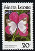 Sierra Leone 1987-89 Butterflies 20c (Stugeta marmorea) with Country name in black & 1989 imprint date P12.5 x 11.5 unmounted mint, SG 1029Bc