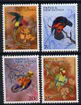 Papua New Guinea 1967 Christmas - Territory Parrots set of 4 unmounted mint, SG 121-24