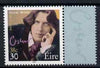 Ireland 2000 Oscar Wilde 30p (38c) with se-tenant label, unmounted mint, SG 1309