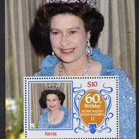 Nevis 1986 Queen's 60th Birthday m/sheet unmounted mint SG MS 388