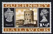 Guernsey 1969-70 1.5d Martello Tower & Henry II unmounted mint SG 15