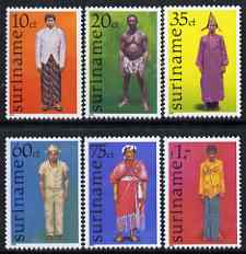 Surinam 1978 Costumes (2nd series) set of 6 unmounted mint, SG 906-11