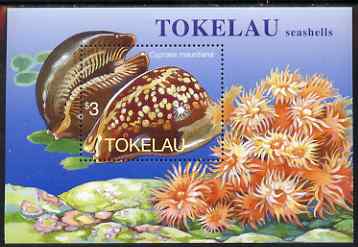 Tokelau 1996 Sea Shells Humpback Cowrie m/sheet unmounted mint, SG MS254