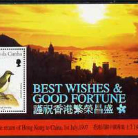 Tristan da Cunha 1997 Return of Hong Kong to China m/sheet unmounted mint, SG MS619
