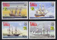 Tuvalu 1999 Australia 99 World Stamp Exhibition - Ships (6th Series) set of 4 unmounted mint, SG 832-35