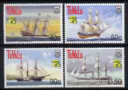Tuvalu 1999 Australia 99 World Stamp Exhibition - Ships (6th Series) set of 4 unmounted mint, SG 832-35