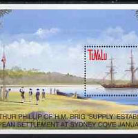 Tuvalu 1999 Australia 99 World Stamp Exhibition - Ships (6th Series) m/sheet unmounted mint, SG MS836
