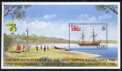 Tuvalu 1999 Australia 99 World Stamp Exhibition - Ships (6th Series) m/sheet unmounted mint, SG MS836