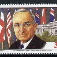 Marshall Islands 1995 History of WW2 (#96) Signing of the United Nations Charter 32c (Harry S Truman & Venterans' Memorial Hall, San Franscisco) unmounted mint, SG 588