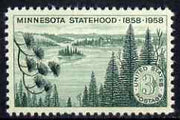 United States 1958 Centenary of Statehood of Minnesota unmounted mint, SG 1105