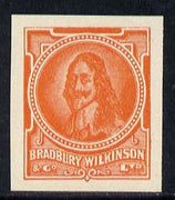 Cinderella - Great Britain Bradbury Wilkinson King Charles I imperf essay stamp in orange on ungummed paper