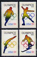 United States 1976 Olympics Games (Innsbruck & Montreal) set of 4 unmounted mint, SG 1672-75