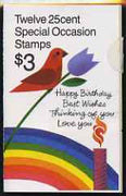 United States 1988 Greetings $3 booklet unmounted mint, SG SB136