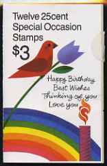 United States 1988 Greetings $3 booklet unmounted mint, SG SB136
