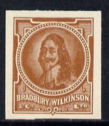 Cinderella - Great Britain Bradbury Wilkinson King Charles I imperf essay stamp in brown on ungummed paper