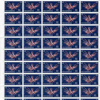 New Hebrides - English 1967 Lionfish 60c new value definitive complete folded sheet of 50 unmounted mint, SG 129