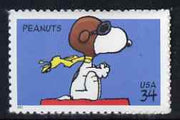 United States 2001 Peanuts (comic strip) - Snoopy as World War 1 Flying Ace self adhesive unmounted mint, SG 3976