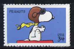 United States 2001 Peanuts (comic strip) - Snoopy as World War 1 Flying Ace self adhesive unmounted mint, SG 3976