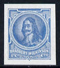 Cinderella - Great Britain Bradbury Wilkinson King Charles I imperf essay stamp in greyish-blue on ungummed paper