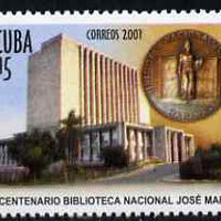 Cuba 2001 Centenary of Jose Marti Library unmounted mint, SG 4517