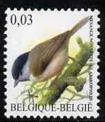 Belgium 2002-09 Birds #5 Marsh Tit 0.03 Euro unmounted mint, SG 3693a