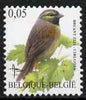 Belgium 2002-09 Birds #5 Cirl Bunting 0.05 Euro unmounted mint, SG 3693b
