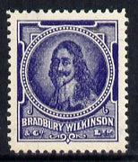 Cinderella - Great Britain Bradbury Wilkinson King Charles I perforated essay stamp in purple on gummed paper, unmounted mint but minor wrinkles