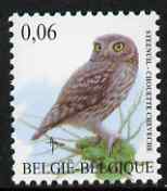 Belgium 2002-09 Birds #5 Little Owl 0.06 Euro unmounted mint, SG 3693d