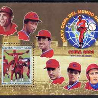 Cuba 2003 Baseball World Cup Championship perf m/sheet unmounted mint SG MS 4704
